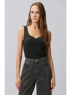 Network Black Knit Tank Top
