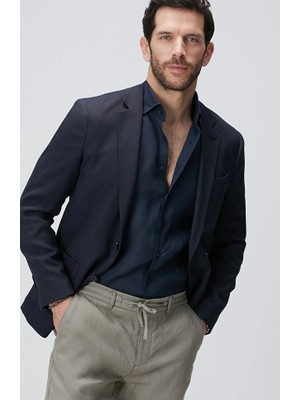 Network Navy Dobby Jacket