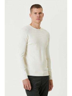 Network Ecru Basic Knit Sweater