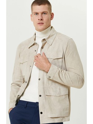 Network Beige Suede Jacket