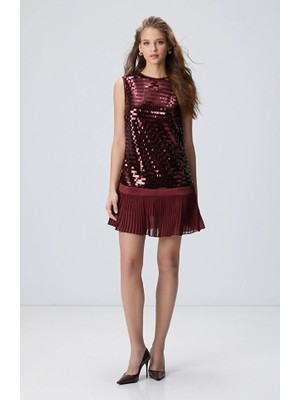 Network Cherry Sequined Mini Evening Dress