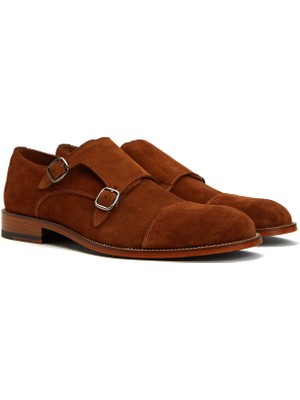 George Hogg Camel Men's Suede Loafers