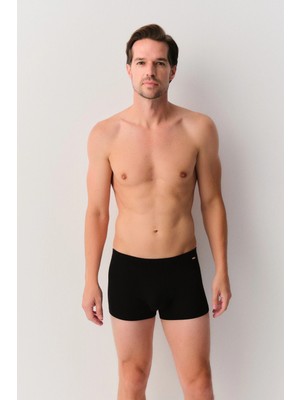 Suwen Black Men's Modal Boxers