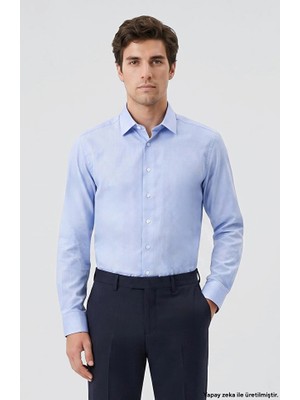 Network Non-Iron Blue Oxford Shirt
