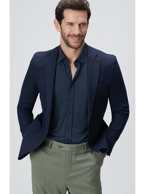 Network Navy Dobby Jacket