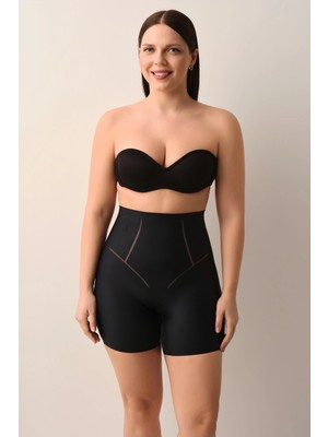 Suwen Black Next-Gen Laser Cut No-Show Lightweight Shaping Shorts