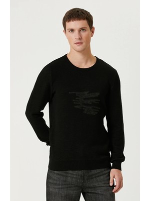 Network Black Punch Detail Sweater