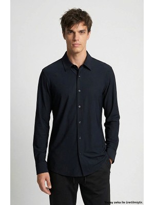 Network Black Long Sleeve Technical Knit Shirt