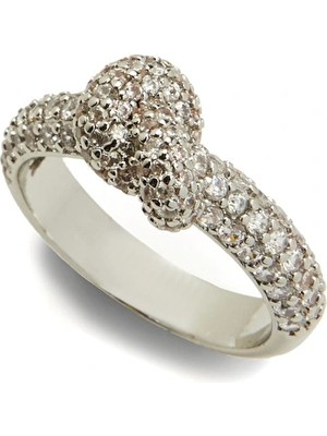 Network Silver Stone Detailed Women's Ring