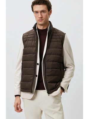 Network Brown Puffer Vest