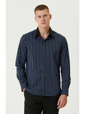 Network Indigo Striped Shirt