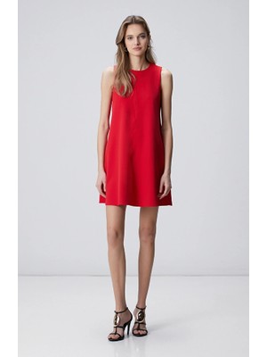Network Red A-Line Mini Dress