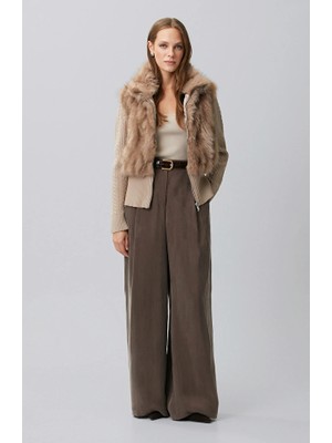 Network Brown Cupro Pants