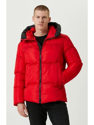 Network N-Tech Print Detail Red Jacket