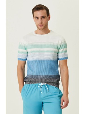 Network Blue Striped Sweater