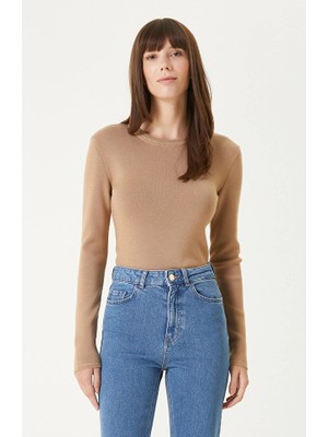 Network Camel Wool Knit Sweater