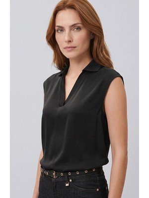 Network Black Cupro Blouse