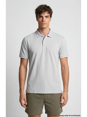 Network Mint Polo Collar Pique T-Shirt