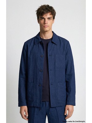 Network Navy Linen Sport Coat
