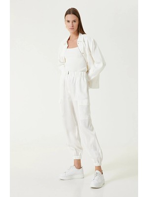 Network White Cargo Pocket Pants