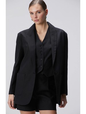 Network Black Boyfriend Jacket