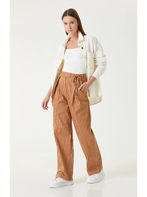 Network Caramel Striped Pants