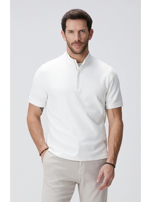 Network Off-White Short Sleeve Sweatshirt