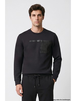 Network Black Printed Sweatshirt