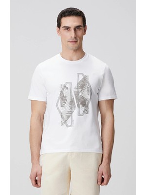 Network N-Tech White Printed T-Shirt
