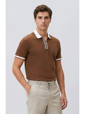Network Brown Pique T-Shirt