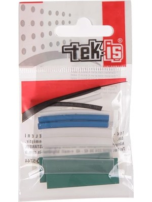 Die Grup Tek-Iş 529335 Isı Ile Daralan Makaron Set, Karışık Renkli, 4 Cm, 12 Adet