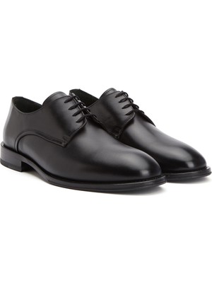 George Hogg Black Classic Men's Leather Shoes