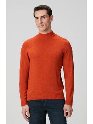 Network Caramel Mock Neck Sweater