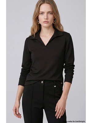 Network Black Blouse