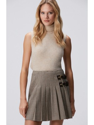 Network Limited Beige Melange Alpaca Blend Knit Sweater