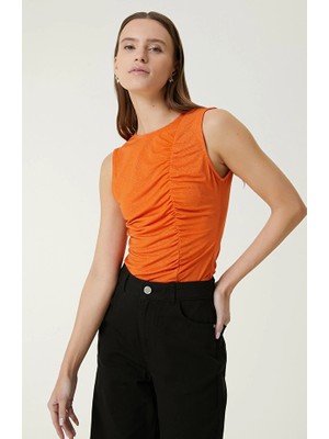 Network Orange Blouse