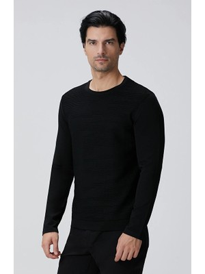 Network N-Tech Black Jacquard Sweater
