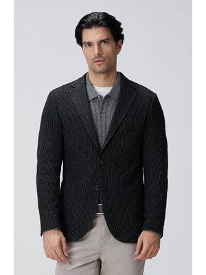 Network Anthracite Wool Blend Jacket