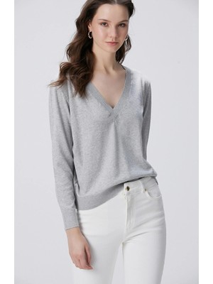 Network Grey Melange Sweater