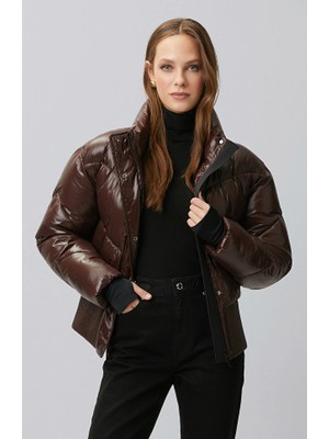 Network N-Tech Dark Brown Puffer Jacket