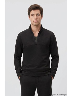 Network Black Modal Blend Sweatshirt
