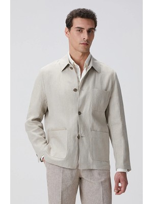 Network Linen Blend Jacket