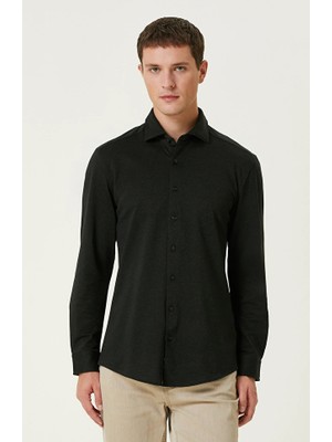 Network Khaki Diagonal Knit Shirt