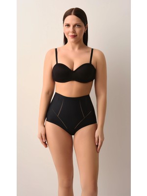 Suwen Black High Waist Next-Gen Laser Cut No-Show Lightweight Shaping Briefs