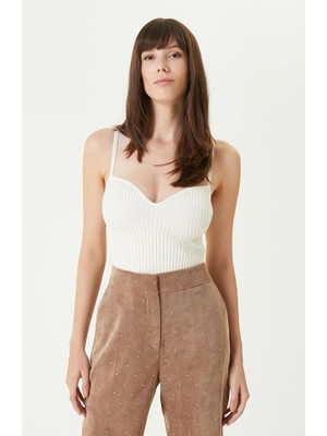 Network Off-White Knit Tank Top
