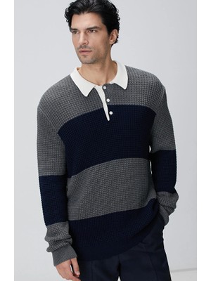 Network Grey Knit Sweater