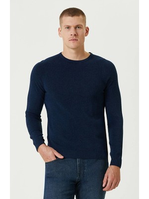 Network Indigo Basic Knit Sweater