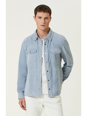 Network Blue Suede Jacket