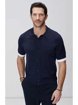 Network Navy Knit Cardigan