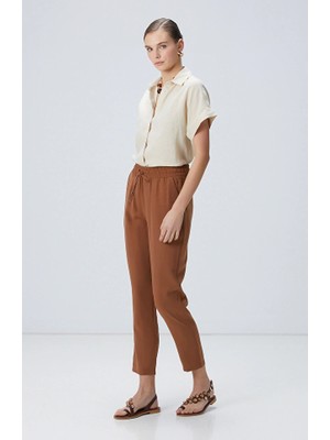 Network Brown Diagonal Patterned Pants